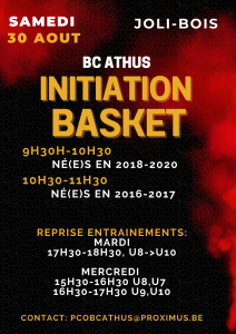 INITIATION BASKET fille ou garcon